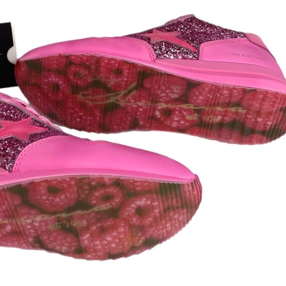 🎀 VINTAGE HAVANA HOT PINK Leather Splendid Sneakers With Embellishments  6.5 🎀 - Picture 10 of 11